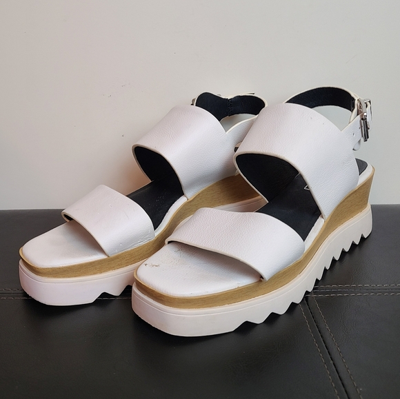 SOL SANA - White Leather Platform Sandal - Picture 8 of 16